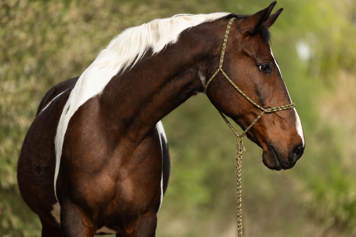 Duoolive — Moveo Seilhalfter mit passendem Gauchoseil am Pferd